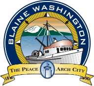 City of Blaine logo: "The Peace Arch City"