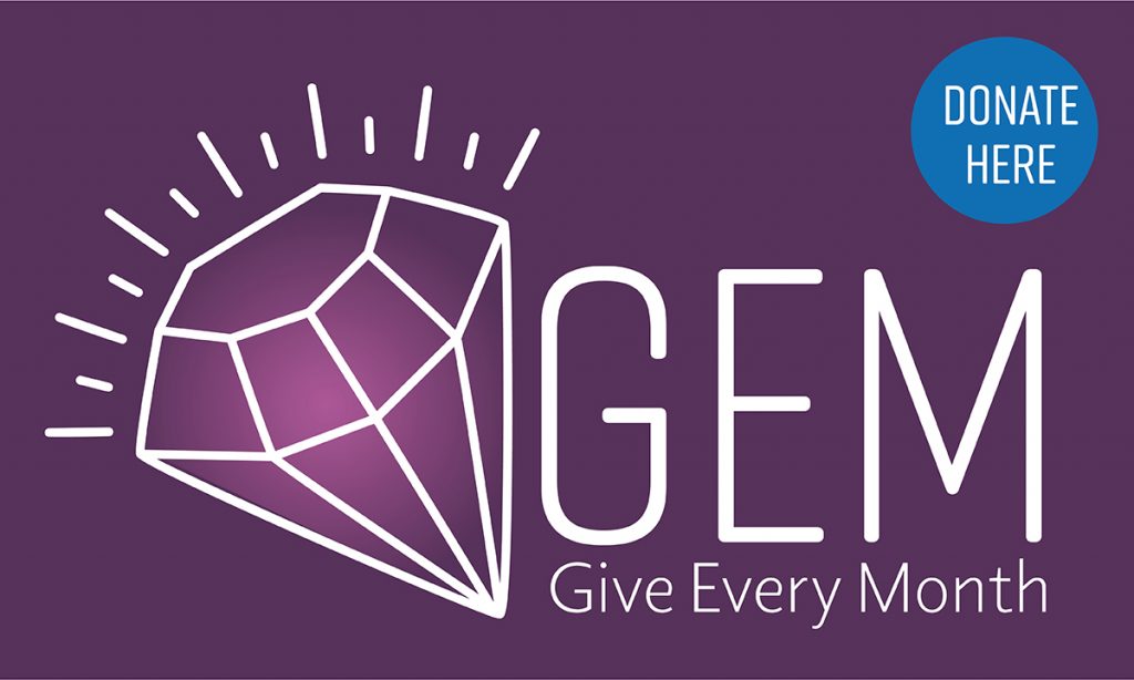 Give Every Month (GEM) logo