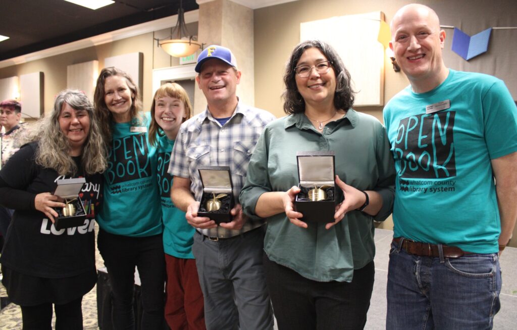 Golden Apple Award winners with Youth Services Staff at Open Book Festival