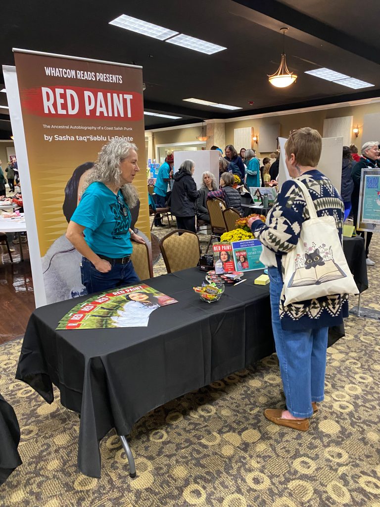 Whatcom READS booth at Open Book Festival