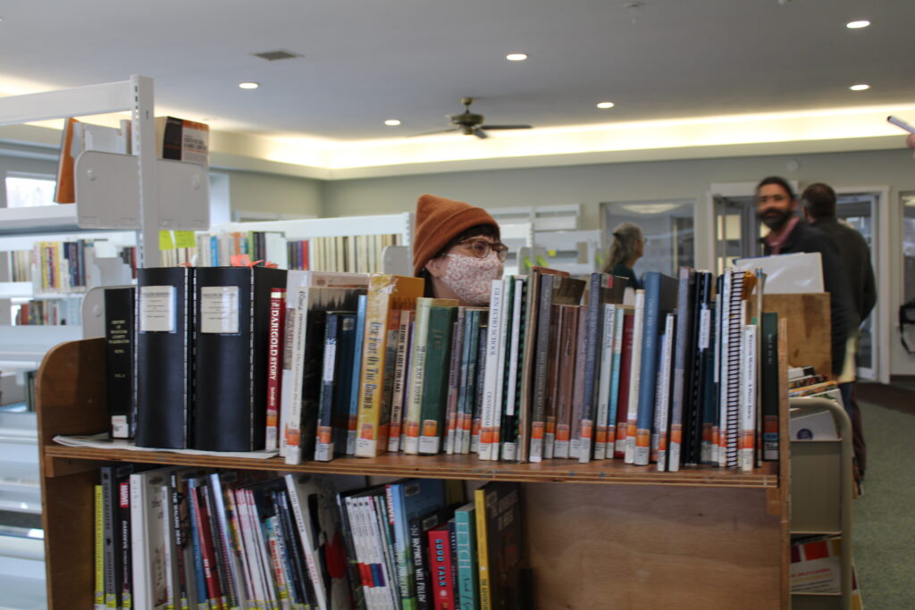 Emma at the Sumas Library
