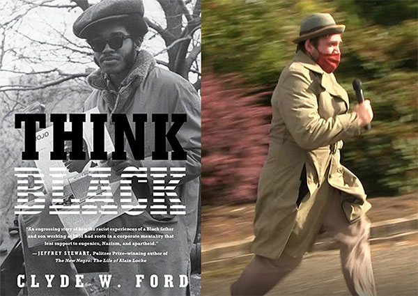 Clyde Ford's book Think Black and Riley Sweeney running