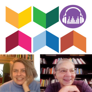 Podcast logo with Bonnie-Sue Hitchcock and Nancy Pearl