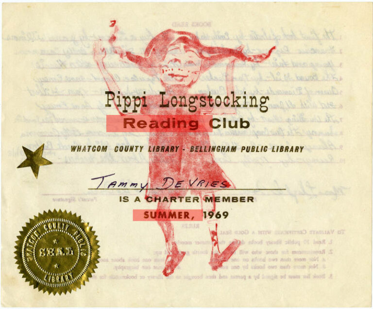 1969 Summer Reading Certificate front
